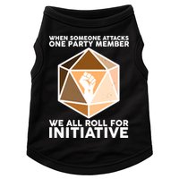 We All Roll For Initiative DnD Dice BLM Doggie Tank