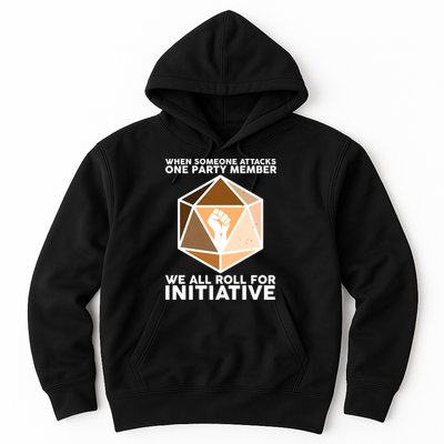We All Roll For Initiative DnD Dice BLM Hoodie