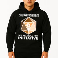 We All Roll For Initiative DnD Dice BLM Hoodie
