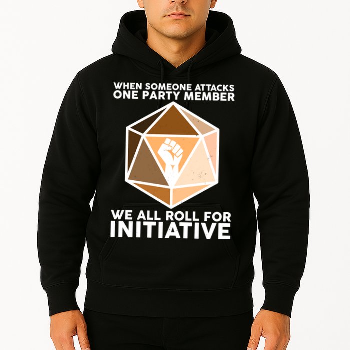We All Roll For Initiative DnD Dice BLM Hoodie