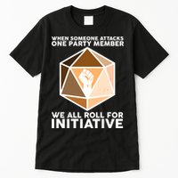We All Roll For Initiative DnD Dice BLM Tall T-Shirt