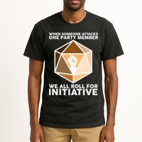 We All Roll For Initiative DnD Dice BLM Tall T-Shirt