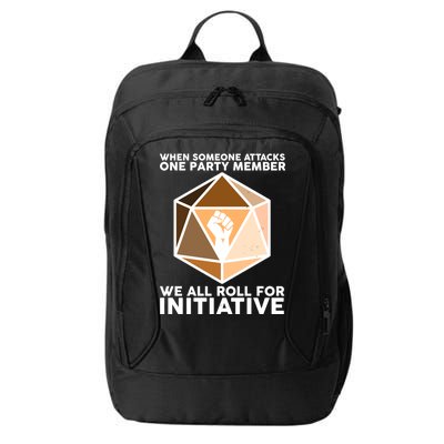 We All Roll For Initiative DnD Dice BLM City Backpack