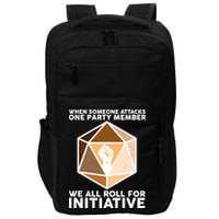 We All Roll For Initiative DnD Dice BLM Impact Tech Backpack