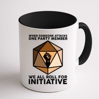We All Roll For Initiative DnD Dice BLM Mug