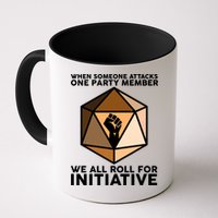 We All Roll For Initiative DnD Dice BLM Mug