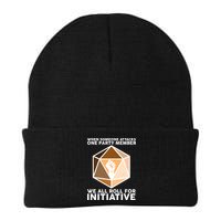 We All Roll For Initiative DnD Dice BLM Knit Cap Winter Beanie