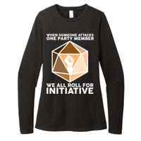 We All Roll For Initiative DnD Dice BLM Womens CVC Long Sleeve Shirt