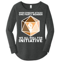 We All Roll For Initiative DnD Dice BLM Women's Perfect Tri Tunic Long Sleeve Shirt