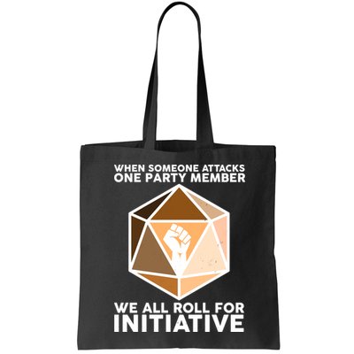 We All Roll For Initiative DnD Dice BLM Bag