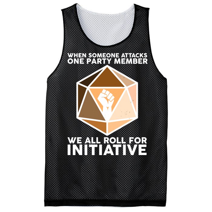 We All Roll For Initiative DnD Dice BLM Mesh Reversible Basketball Jersey Tank