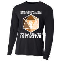 We All Roll For Initiative DnD Dice BLM Cooling Performance Long Sleeve Crew