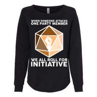 We All Roll For Initiative DnD Dice BLM Womens California Wash Sweatshirt