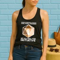 We All Roll For Initiative DnD Dice BLM Womens Tank Top