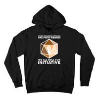 We All Roll For Initiative DnD Dice BLM Tall Hoodie