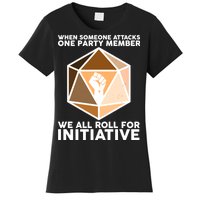 We All Roll For Initiative DnD Dice BLM Women's T-Shirt