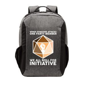 We All Roll For Initiative DnD Dice BLM Vector Backpack