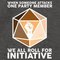 We All Roll For Initiative DnD Dice BLM Vector Backpack