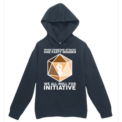 We All Roll For Initiative DnD Dice BLM Urban Pullover Hoodie