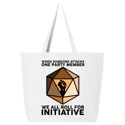 We All Roll For Initiative DnD Dice BLM 25L Jumbo Tote