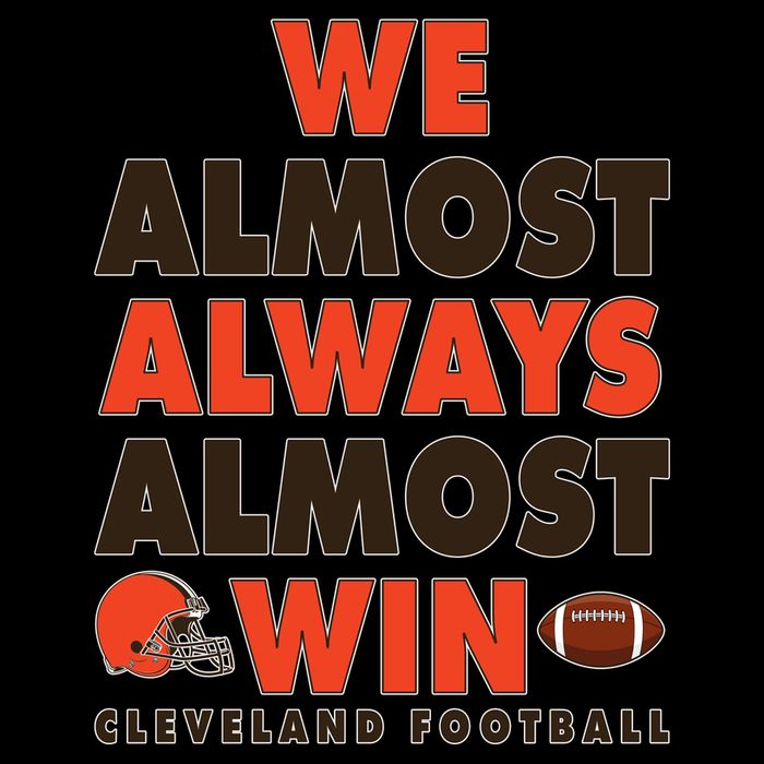 We Almost Always Almost Win Cleveland Football 16 in Basic Backpack