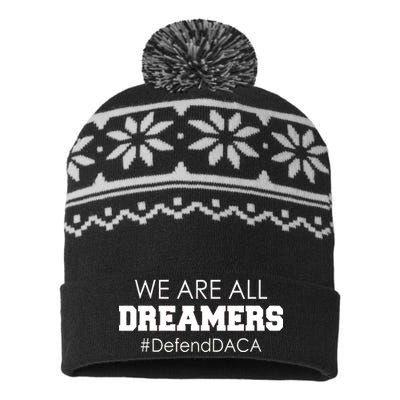 We are All Dreamers Defend DACA USA-Made Snowflake Beanie