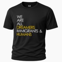 We are All Dreamers Immigrants and Humans Cooling Performance Crew T-Shirt