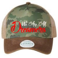 We are All Dreamers Script Logo Support DACA Legacy Tie Dye Trucker Hat