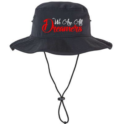 We are All Dreamers Script Logo Support DACA Bucket Hat