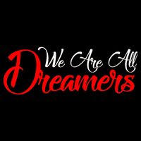 We are All Dreamers Script Logo Support DACA Drawstring Bag