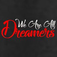 We are All Dreamers Script Logo Support DACA Golf Towel