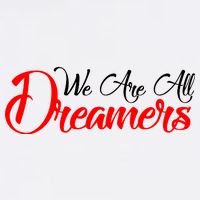 We are All Dreamers Script Logo Support DACA Garment-Dyed Sweatshirt