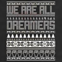 We Are All Dreamers Ugly Christmas 7 Panel Mesh Trucker Snapback Hat