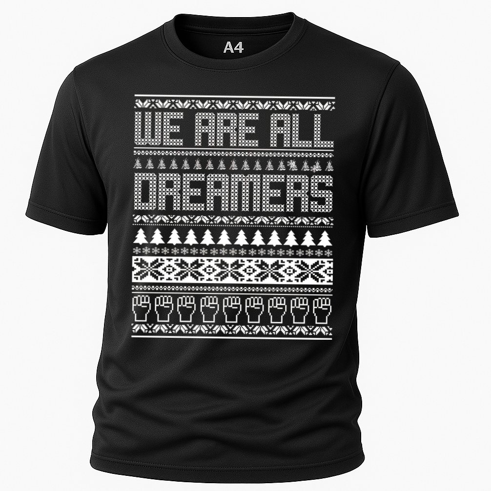 We Are All Dreamers Ugly Christmas Cooling Performance Crew T-Shirt