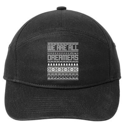 We Are All Dreamers Ugly Christmas 7-Panel Snapback Hat