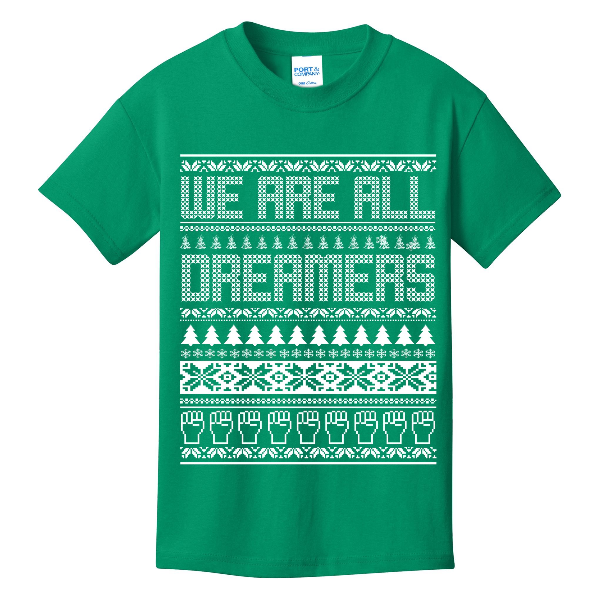 We Are All Dreamers Ugly Christmas Kids T-Shirt