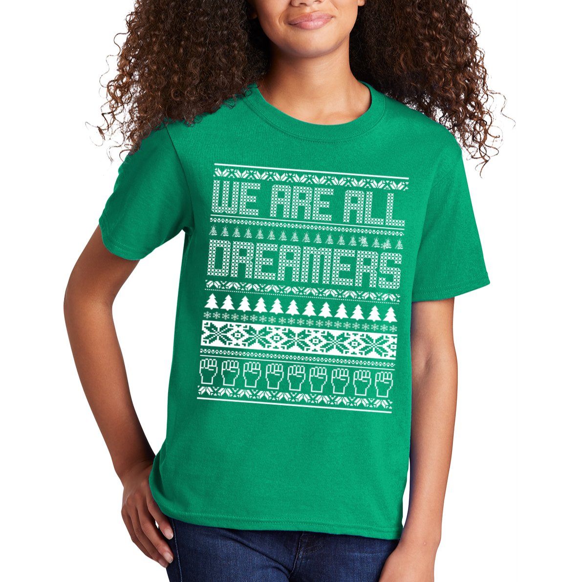 We Are All Dreamers Ugly Christmas Kids T-Shirt