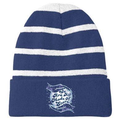 We Are All Made of Stars Striped Beanie with Solid Band