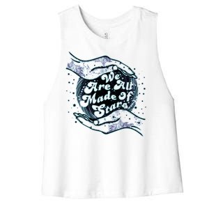 We Are All Made of Stars Women's Racerback Cropped Tank