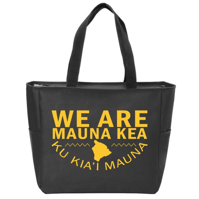 We Are Mauna Kea- Aloha Aina Zip Tote Bag