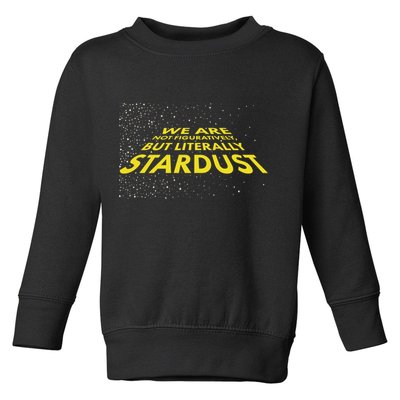 We Are Not Figuratively But Literally Stardust Toddler Sweatshirt