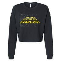 We Are Not Figuratively But Literally Stardust Cropped Pullover Crew