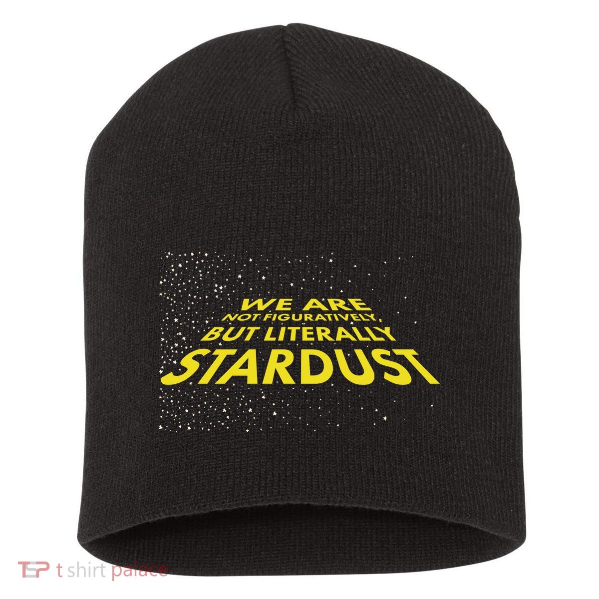 We Are Not Figuratively But Literally Stardust Short Acrylic Beanie