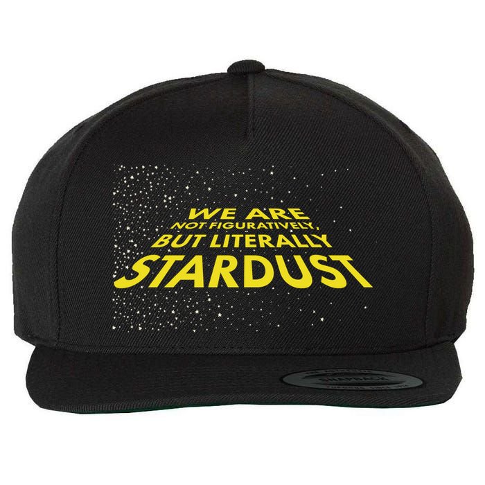 We Are Not Figuratively But Literally Stardust Wool Snapback Cap