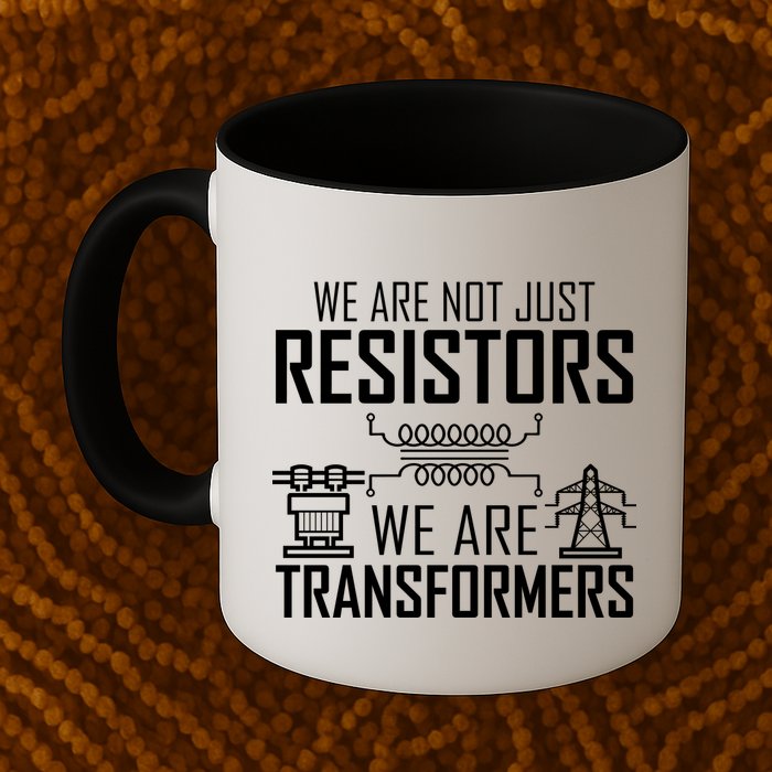 We Are Not Just Resistors We Are Transformers Science Mug