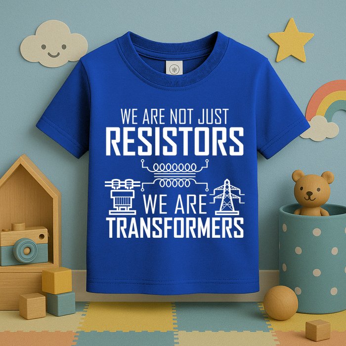 We Are Not Just Resistors We Are Transformers Science Toddler T-Shirt
