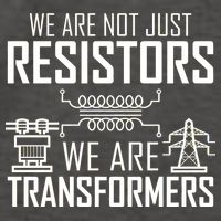 We Are Not Just Resistors We Are Transformers Science Vector Backpack