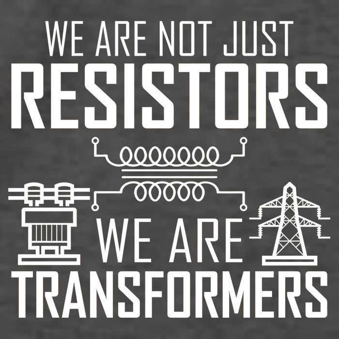 We Are Not Just Resistors We Are Transformers Science Vector Backpack