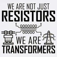 We Are Not Just Resistors We Are Transformers Science Garment-Dyed Sweatshirt
