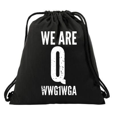 We Are Q Drawstring Bag
